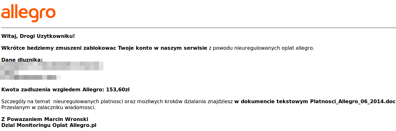 Phishing Allegro