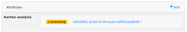 karton analysis attribute in progress