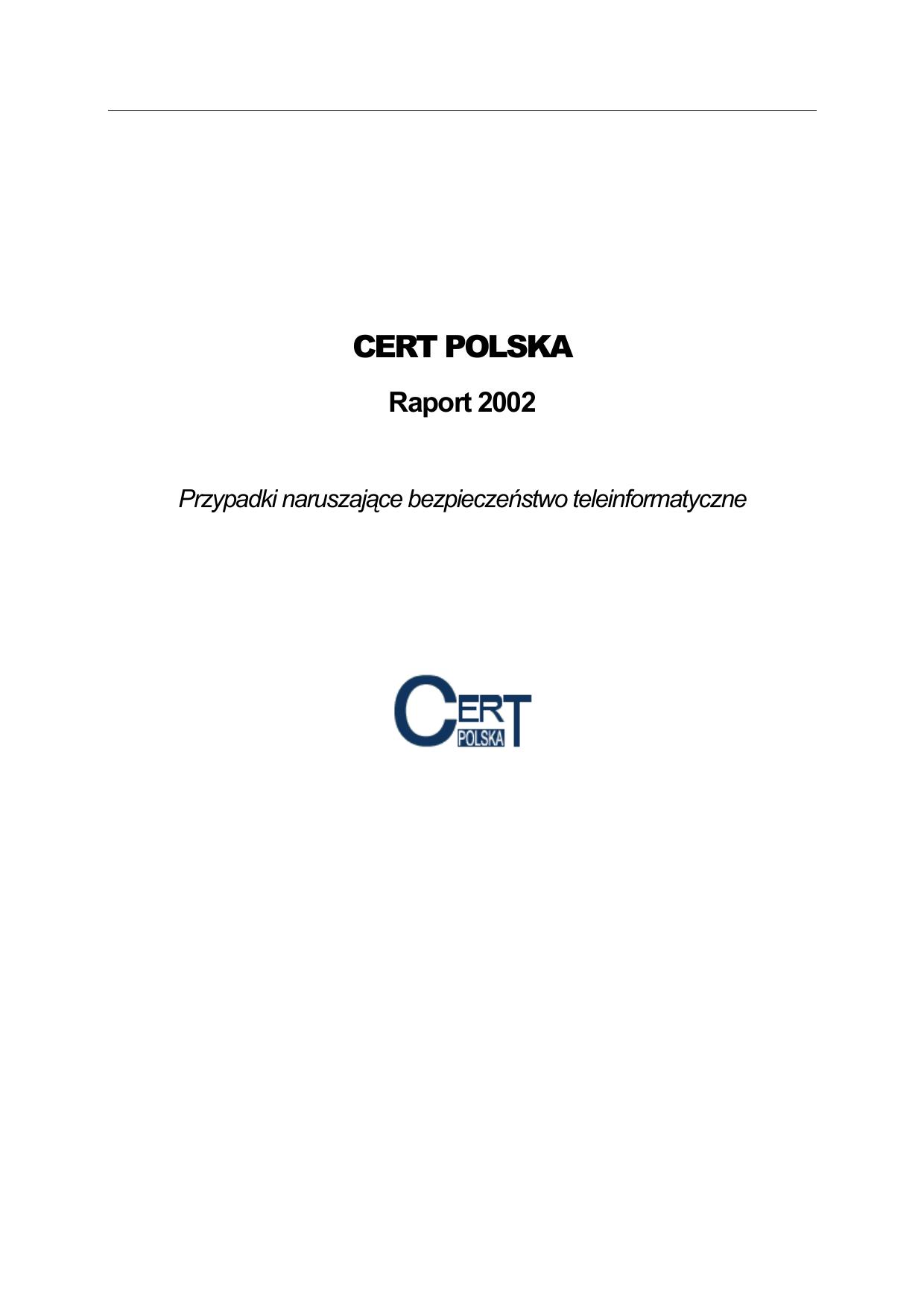 raport CERT Polska 2002